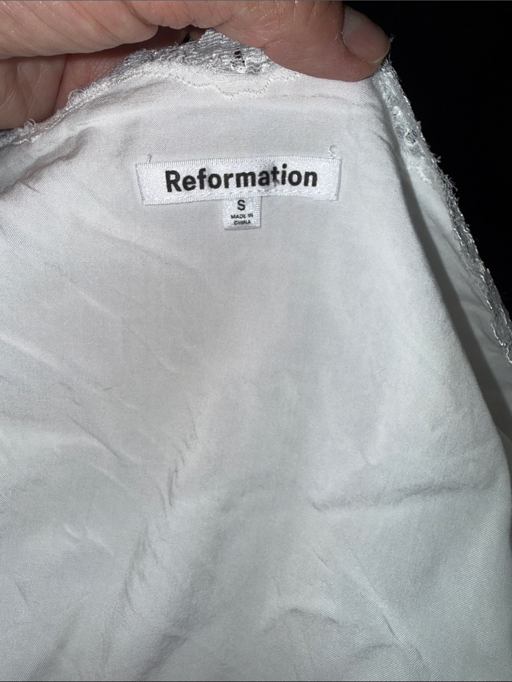Reformation Margot Cotton Top S White - Picture 3 of 4
